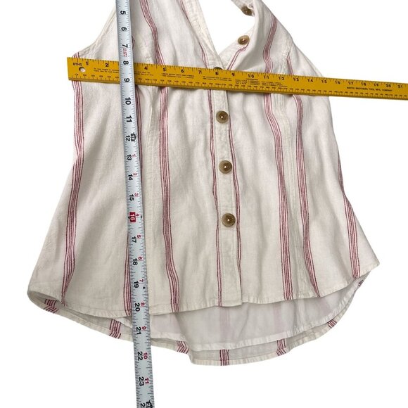 Anthropologie From the Heart of Building 18 Walsh Collared Buttondown Smocked 8 - Picture 11 of 15